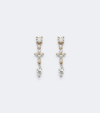 Vivi 18kt gold huggie earrings with diamonds | Anita Ko