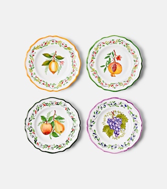 Set of 4 ceramic plates | Les-Ottomans
