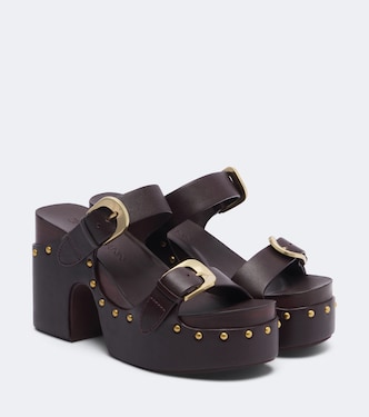 Alight studded leather platform sandals | Zimmermann