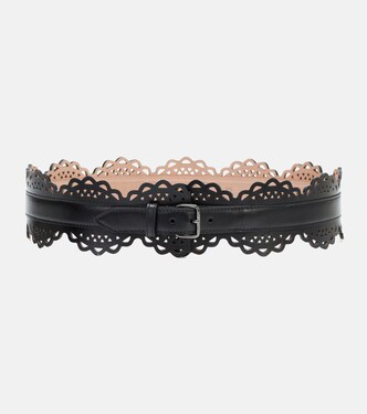 Laser-cut leather belt | Alaïa