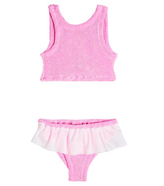 Baby - Bikini Olive con volant | Hunza G Kids