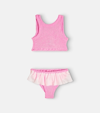 Olive ruffled bikini | Hunza G Kids