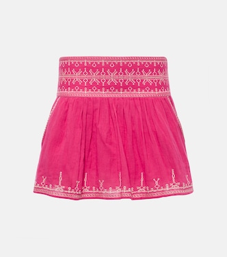 Minifalda Picadilia de algodón fruncida | Marant Etoile