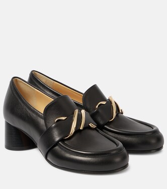 Monogram leather loafer pumps | Proenza Schouler