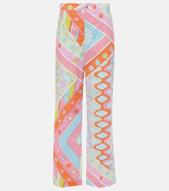 Vivara mid-rise cotton straight pants | Pucci