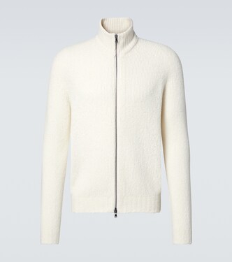 Wool and cashmere-blend zip-up sweater | Thom Sweeney