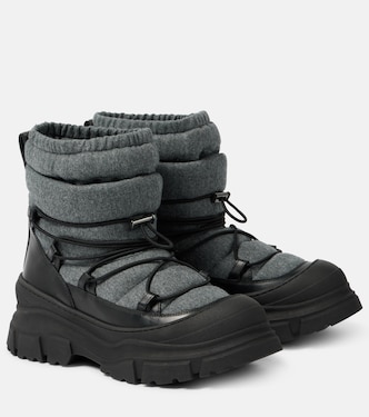 Leather-trimmed snow boots | Brunello Cucinelli