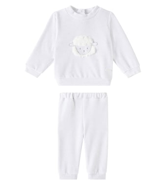 Baby cotton-blend sweatshirt and sweatpants set | Patachou
