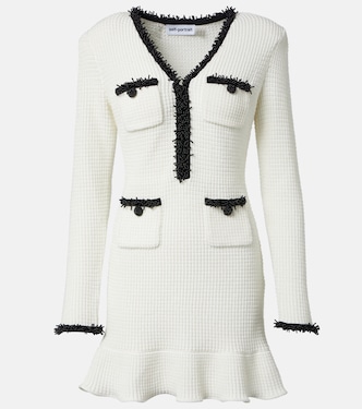 Verziertes Minikleid aus Strick | Self-Portrait