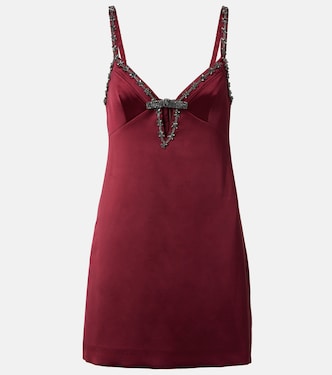 Robe en satin à ornements | Self-Portrait