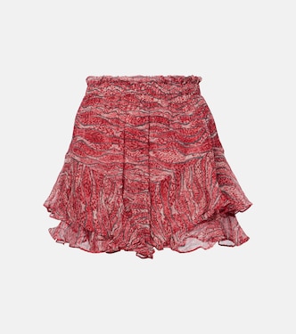 Sornel ruffled printed shorts | Marant Etoile