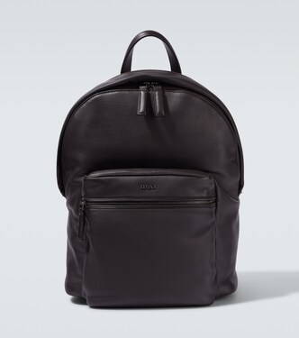 Secondskin Hoodie leather backpack | Zegna