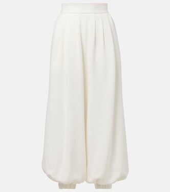 Cady Couture silk wide-leg pants | Valentino