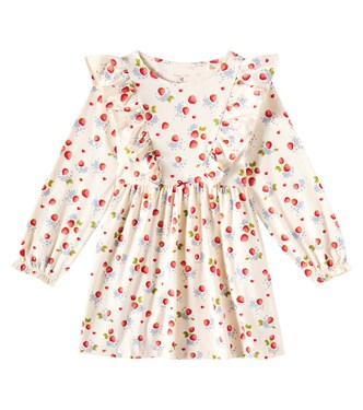 Ruffled printed cotton-blend jersey dress | Konges Sløjd