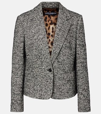 Wool, silk, and alpaca-blend jacket | Dolce&Gabbana