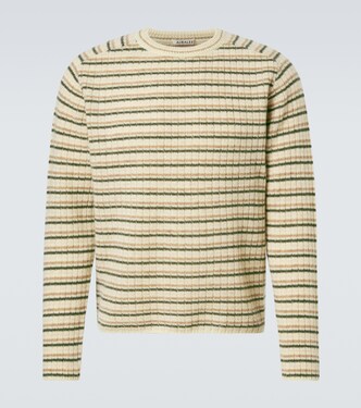 Striped wool and cashmere sweater | Auralee