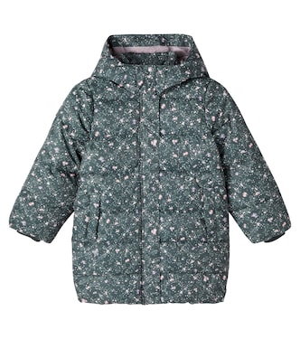 Yrsa floral puffer coat | Wheat