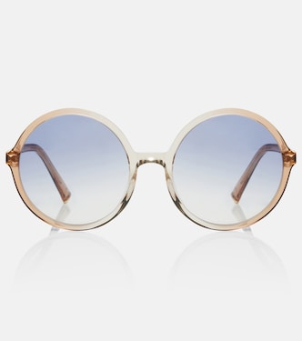 Occhiali da sole rotondi con logo | Miu Miu