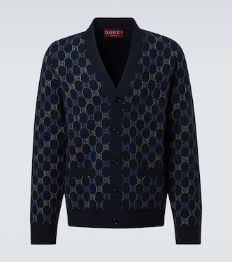 GG wool and cashmere jacquard cardigan | Gucci