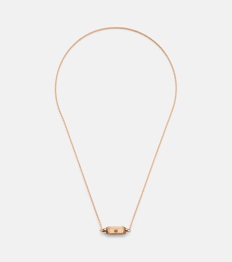 Collier Coco Micro en or rose 18 ct et diamants | Marie Lichtenberg