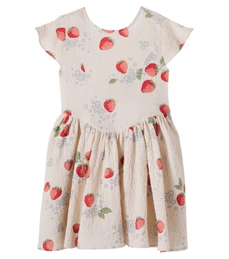 Ava bow-detail printed cotton dress | Konges Sløjd