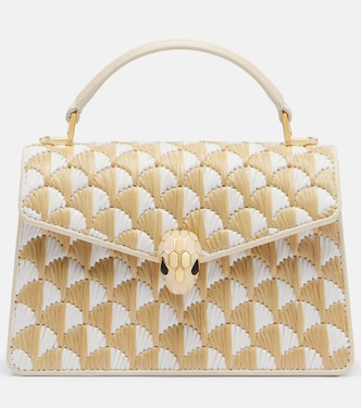 Borsa Serpenti Forever Mini in rafia | Bvlgari