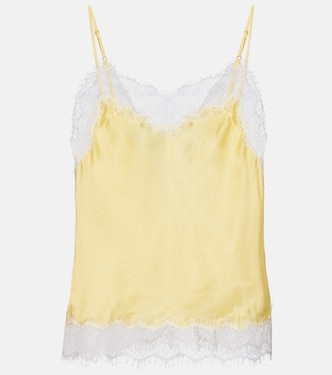 Zely lace-trimmed satin camisole | Poupette St Barth