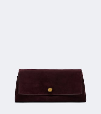 Clutch Audrey aus Veloursleder | Khaite