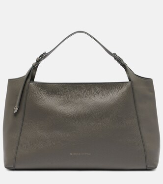 Borsa a spalla Medium in pelle | Brunello Cucinelli