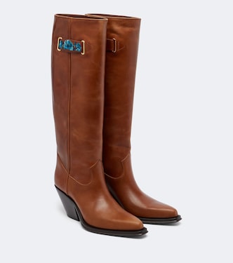 Azelan leather knee-high boots | Chloé