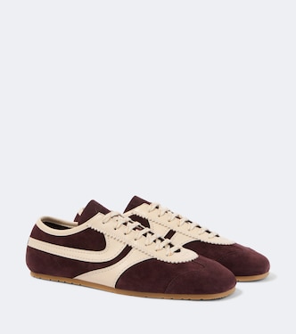 Sneakers aus Veloursleder mit Leder | Dries Van Noten