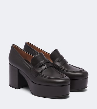 Leather platform loafers | Gianvito Rossi