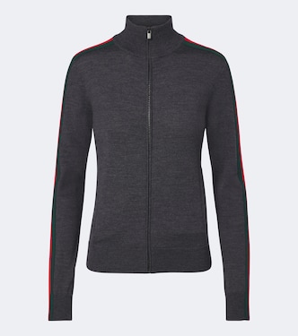 Cardigan Web Stripe aus Wolle | Gucci