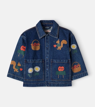 Bedruckte Jeansjacke | Tinycottons