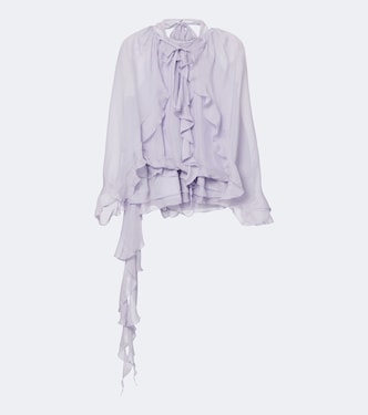 Ruffled chiffon blouse | Jacques Wei