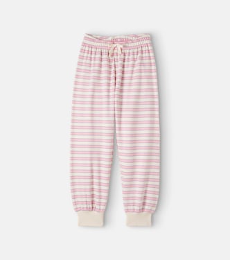Spotty striped cotton-blend sweatpants | Konges Sløjd