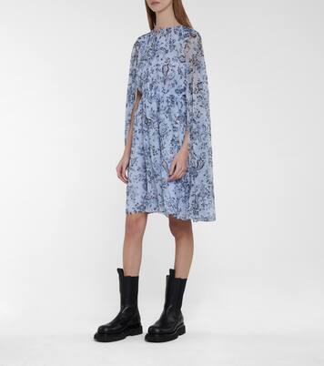 Robe Austin imprimée en soie | Erdem