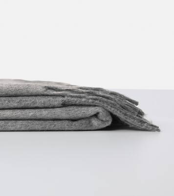 Fringed silk blanket | Brunello Cucinelli