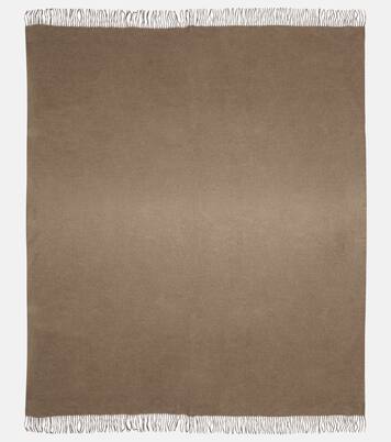 Fringed silk blanket | Brunello Cucinelli