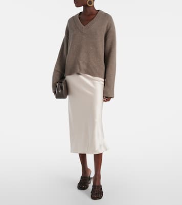 Jupe Sense of Shine en satin de soie mélangée | Dorothee Schumacher