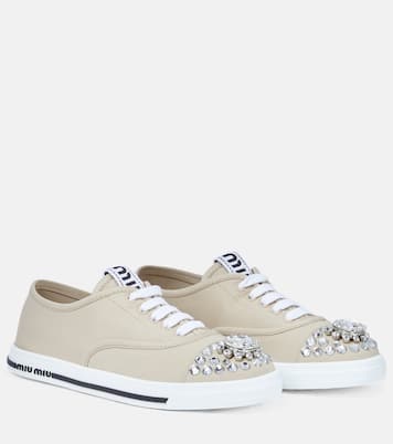 Embellished sneakers | Miu Miu