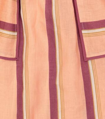 Rosa striped linen skirt | Zimmermann Kids