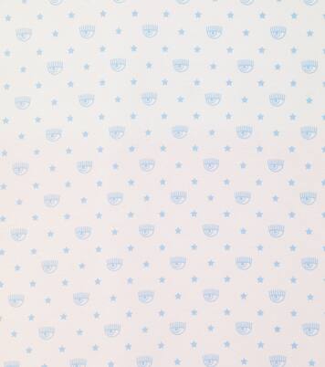 x Chiara Ferragni Baby Maxi Logomania cotton blanket | Monnalisa