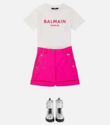 Wool-blend shorts | Balmain Kids
