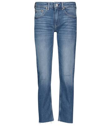 Mid-Rise Cropped Jeans Girlfriend | AG Jeans