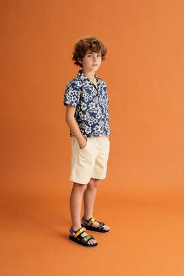 Bedrucktes Hemd Hibiscus | The New Society