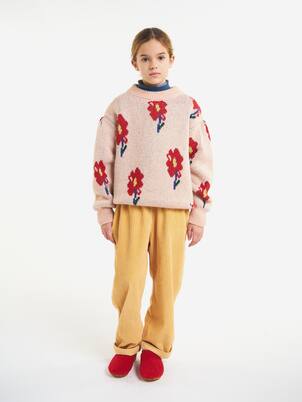 Floral intarsia sweater | Bobo Choses