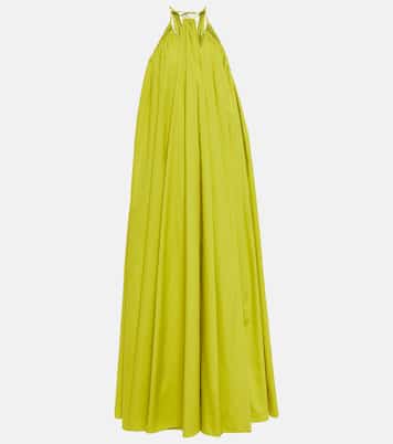 Halterneck cotton gown | Oscar de la Renta