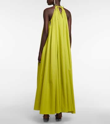 Halterneck cotton gown | Oscar de la Renta