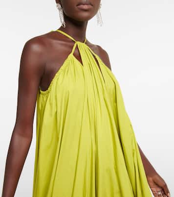 Halterneck cotton gown | Oscar de la Renta